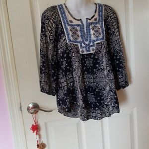 Blue summer blouse